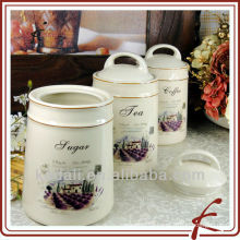 Modern design tea sugar coffee canisters